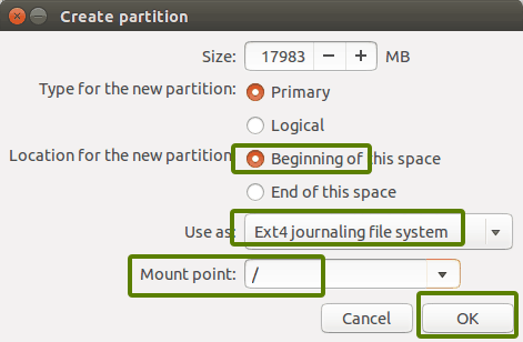 root partition
